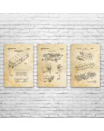 Mobile Home Patent Posters Set of 3