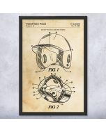 Batting Helmet Patent Framed Print