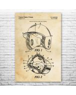 Batting Helmet Patent Print Poster