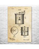 Cheese Mill Patent Print Poster