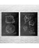 Cheese Patent Prints Set of 2