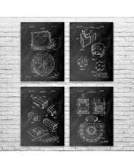 Cheese Patent Prints Set of 4