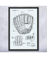 Baseball Glove Patent Framed Print