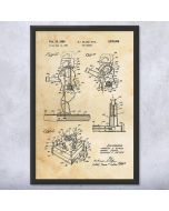 Rock Em Sock Em Robots Patent Framed Print