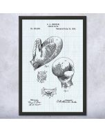 Boxing Glove Patent Framed Print