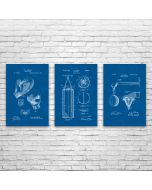 Boxing Patent Posters Set of 3