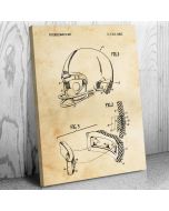 Football Helmet Patent Canvas Print