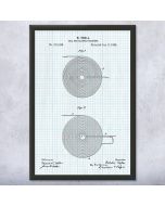 Nikola Tesla Coil For Electromagnets Patent Framed Print