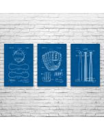Baseball Posters Set of 3